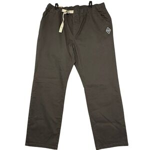 NEW Prana Mens Mojave Pant XXL Dark Iron Tapered Leg Organic Cotton Drawstring